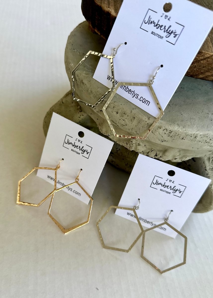 18K Gold Plated Geometric Dangle Earrings - earrings -Jimberly's Boutique-Olive Branch-Mississippi