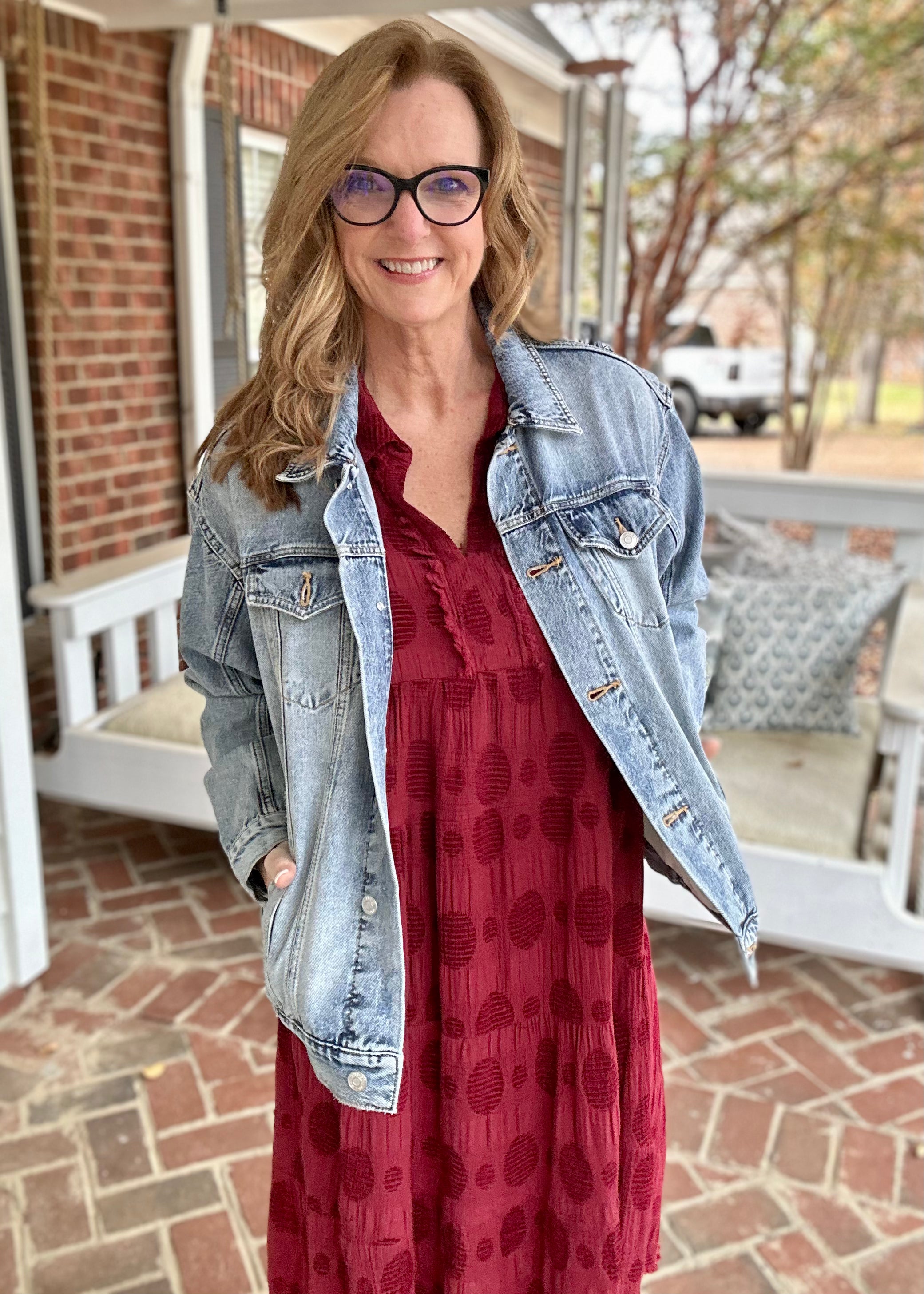 Country On Denim Jacket - Jacket -Jimberly's Boutique-Olive Branch-Mississippi