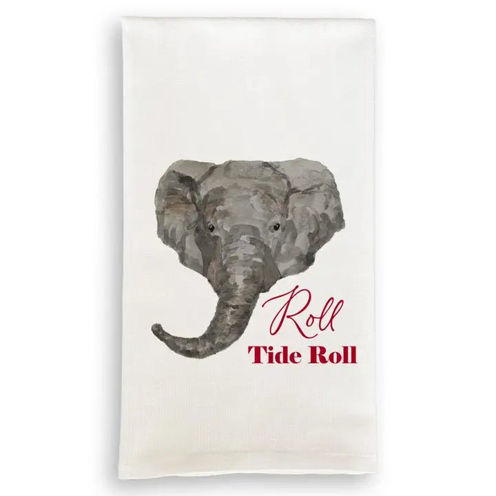 Alabama Mascot Roll Tide Tea Towel - Dishtowel - Jimberly's Boutique - Olive Branch - Mississippi