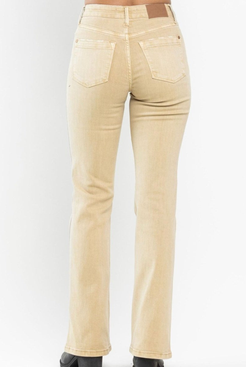 Attala Khaki Mid Rise Slim Boot Cut | Judy Blue Jeans - jeans - Jimberly's Boutique - Olive Branch - Mississippi