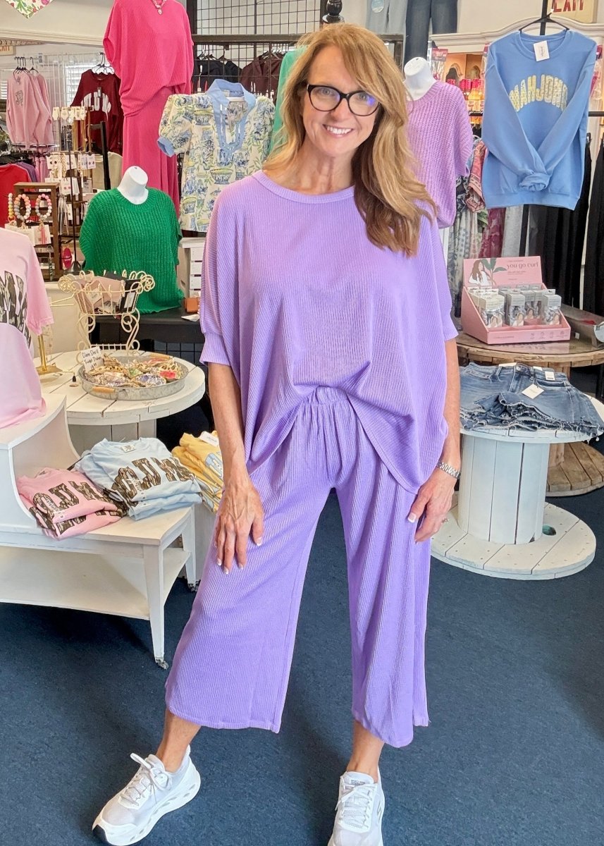 Bali Travel Set - Lilac | Dear Scarlett - lounge set - Jimberly's Boutique - Olive Branch - Mississippi