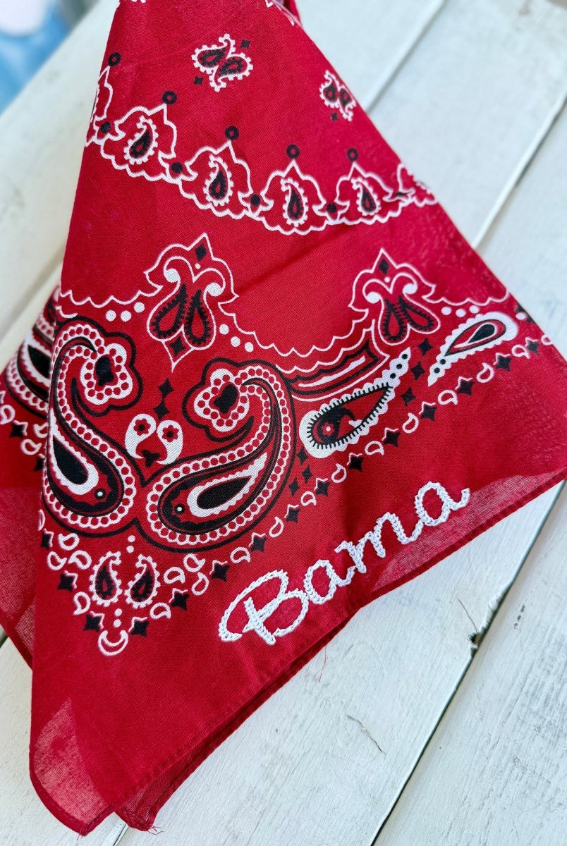 Bama Embroidered Bandana - accessories - Jimberly's Boutique - Olive Branch - Mississippi