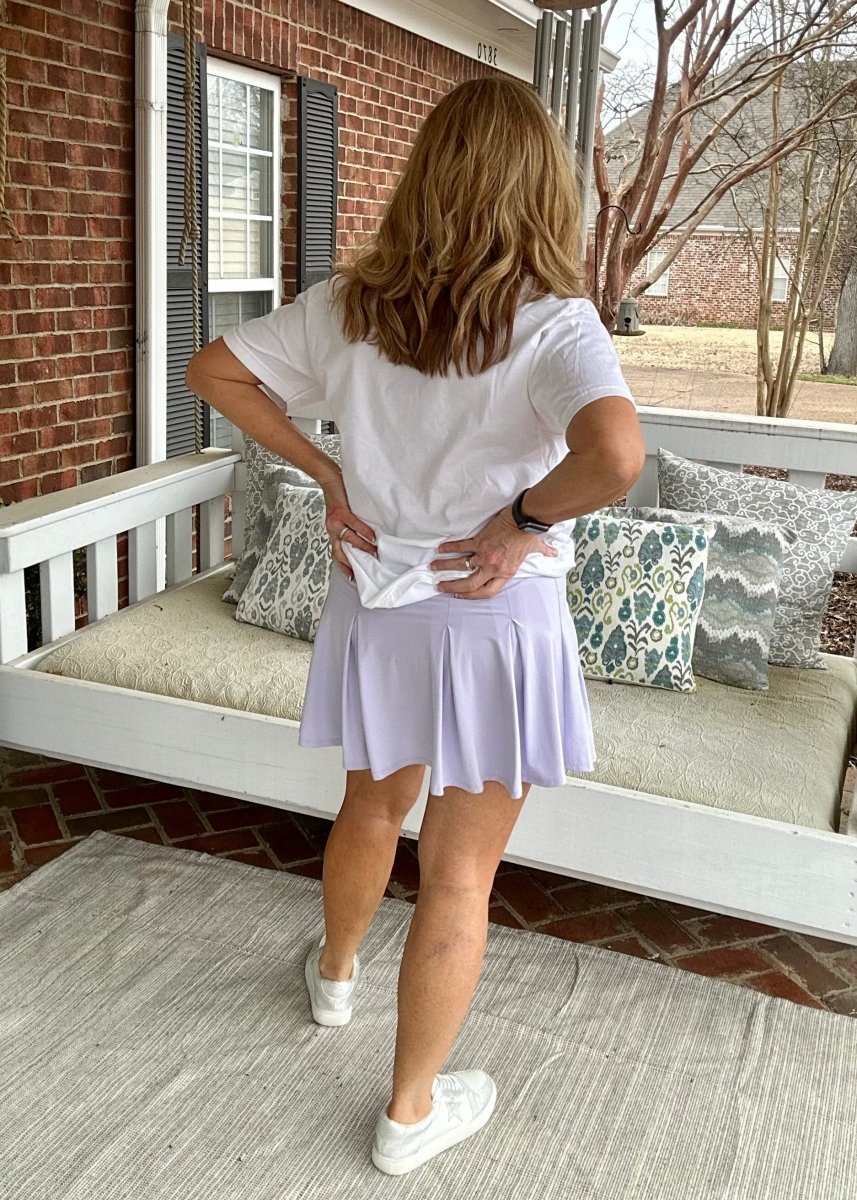 Belt Loop Skort - Lavender Fog - skort -Jimberly's Boutique-Olive Branch-Mississippi