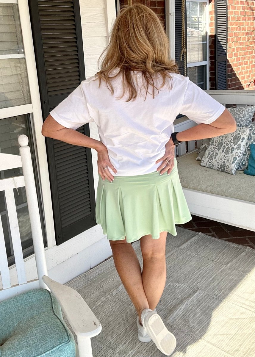 Belt Loop Skort - Mint Latte - skort -Jimberly's Boutique-Olive Branch-Mississippi