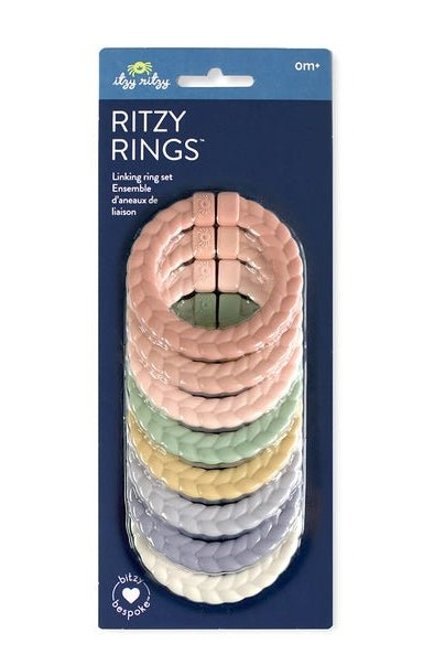 Bitzy Bespoke Itzy Rings Linking Ring Set - Rainbow - baby gift - Jimberly's Boutique - Olive Branch - Mississippi