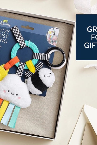 Bitzy Busy Ring Teething Activity Toy - High Contrast - Jimberly's Boutique - Olive Branch - Mississippi