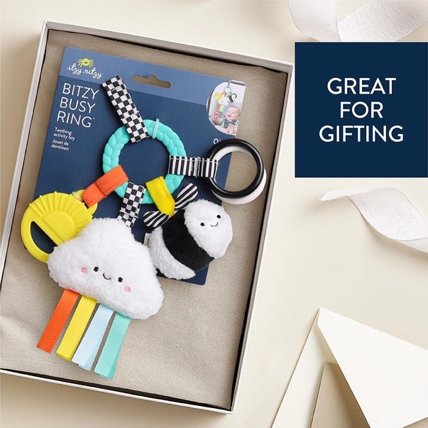 Bitzy Busy Ring Teething Activity Toy - High Contrast - Jimberly's Boutique - Olive Branch - Mississippi