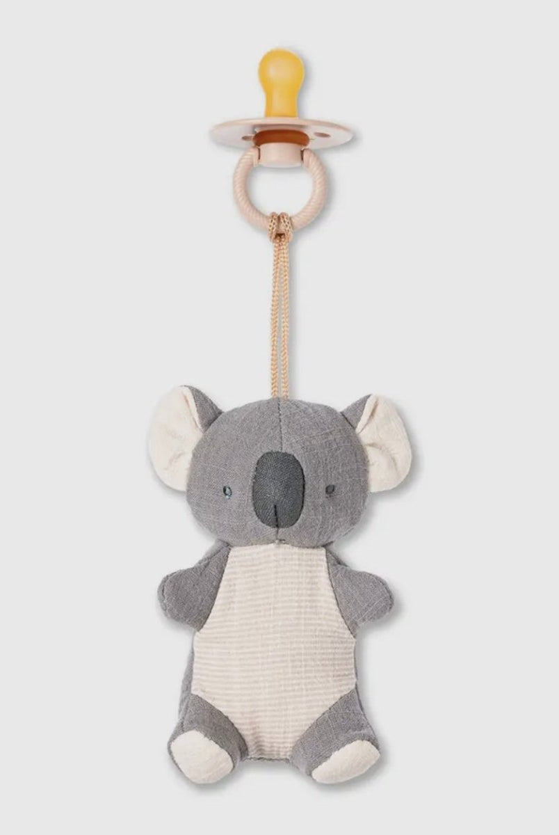 Bitzy Pal Natural Rubber Pacifier & Plush - baby gift - Jimberly's Boutique - Olive Branch - Mississippi