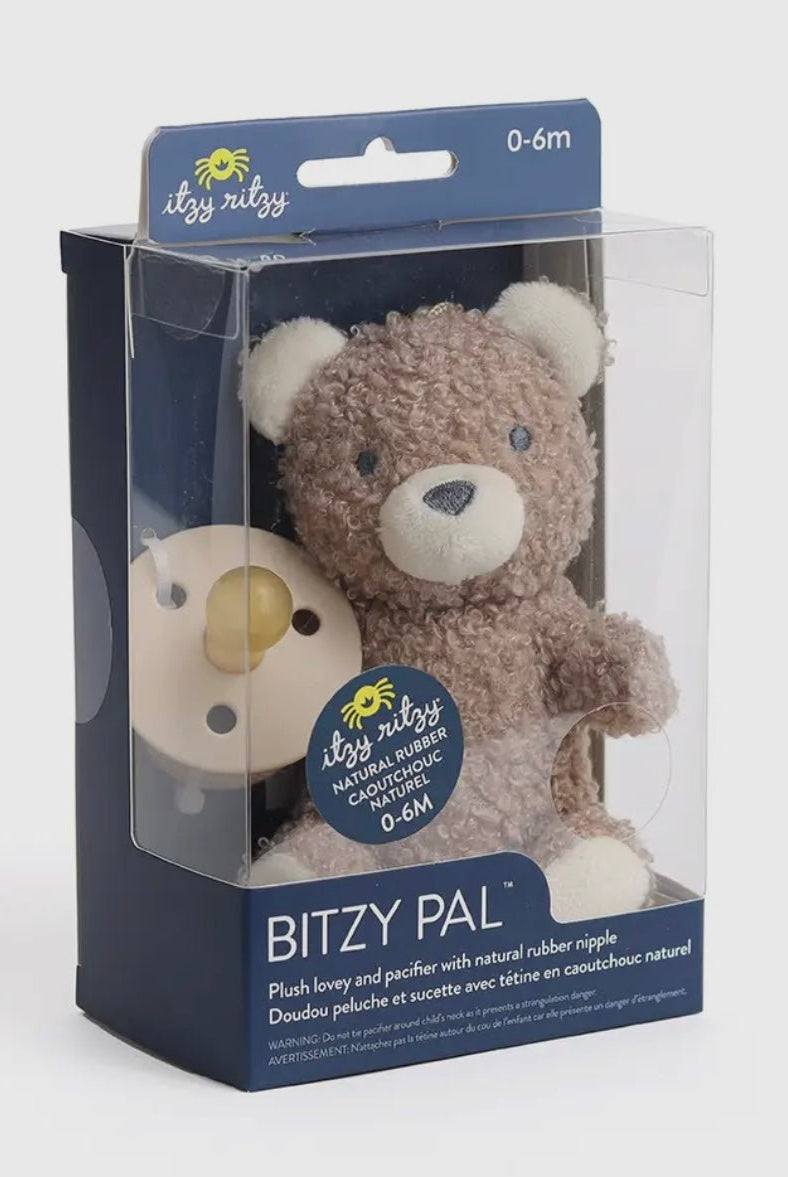 Bitzy Pal Natural Rubber Pacifier & Plush - baby gift - Jimberly's Boutique - Olive Branch - Mississippi