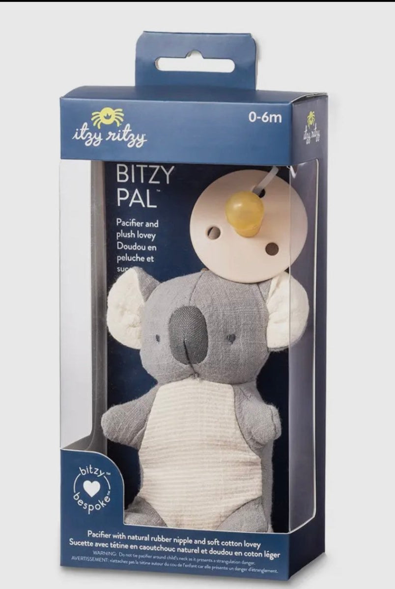 Bitzy Pal Natural Rubber Pacifier & Plush - baby gift - Jimberly's Boutique - Olive Branch - Mississippi