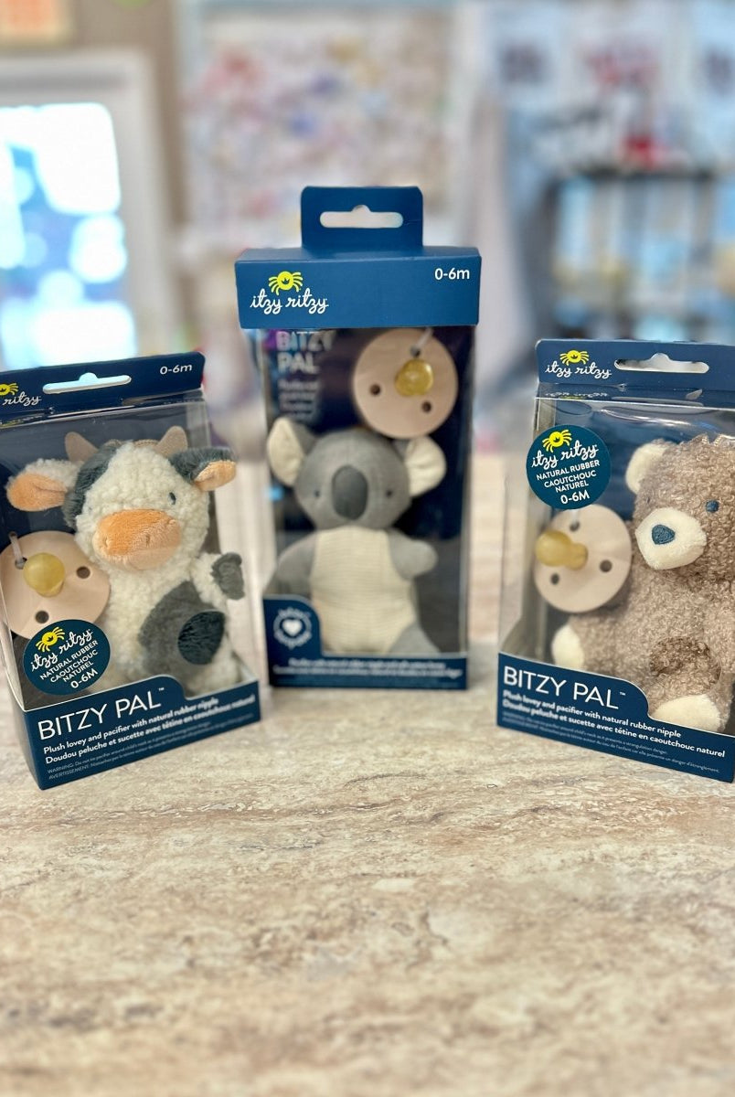 Bitzy Pal Natural Rubber Pacifier & Plush - baby gift - Jimberly's Boutique - Olive Branch - Mississippi