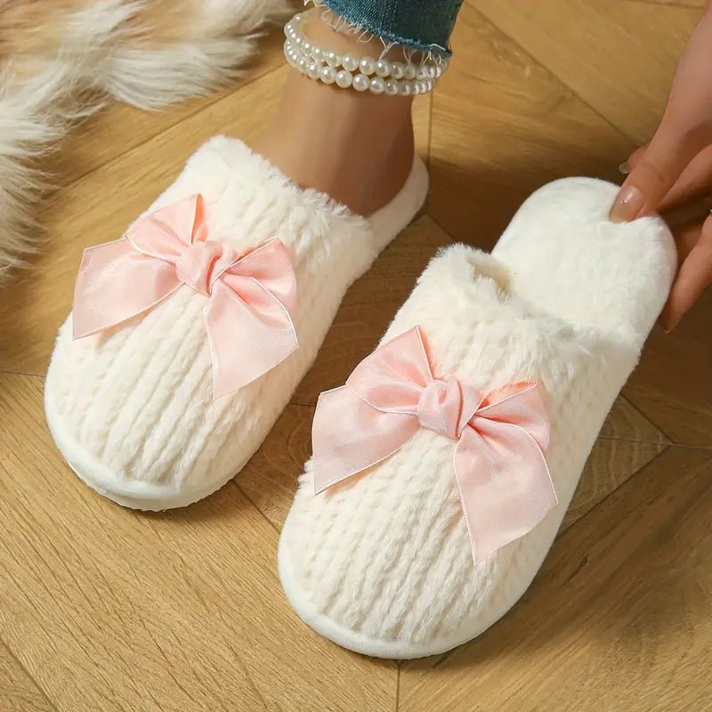 Bow Slippers - Slippers - Jimberly's Boutique - Olive Branch - Mississippi