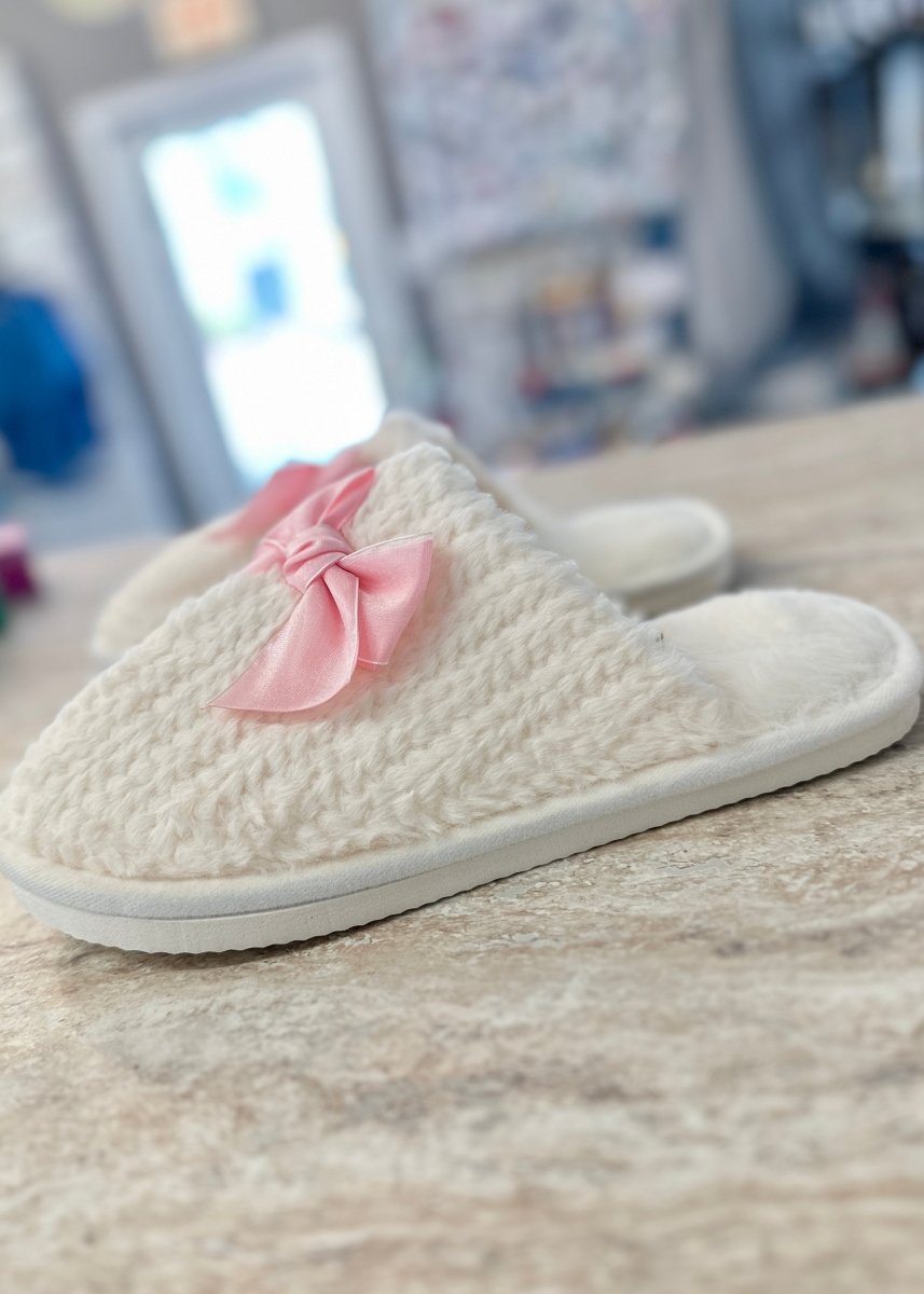 Bow Slippers - Slippers - Jimberly's Boutique - Olive Branch - Mississippi