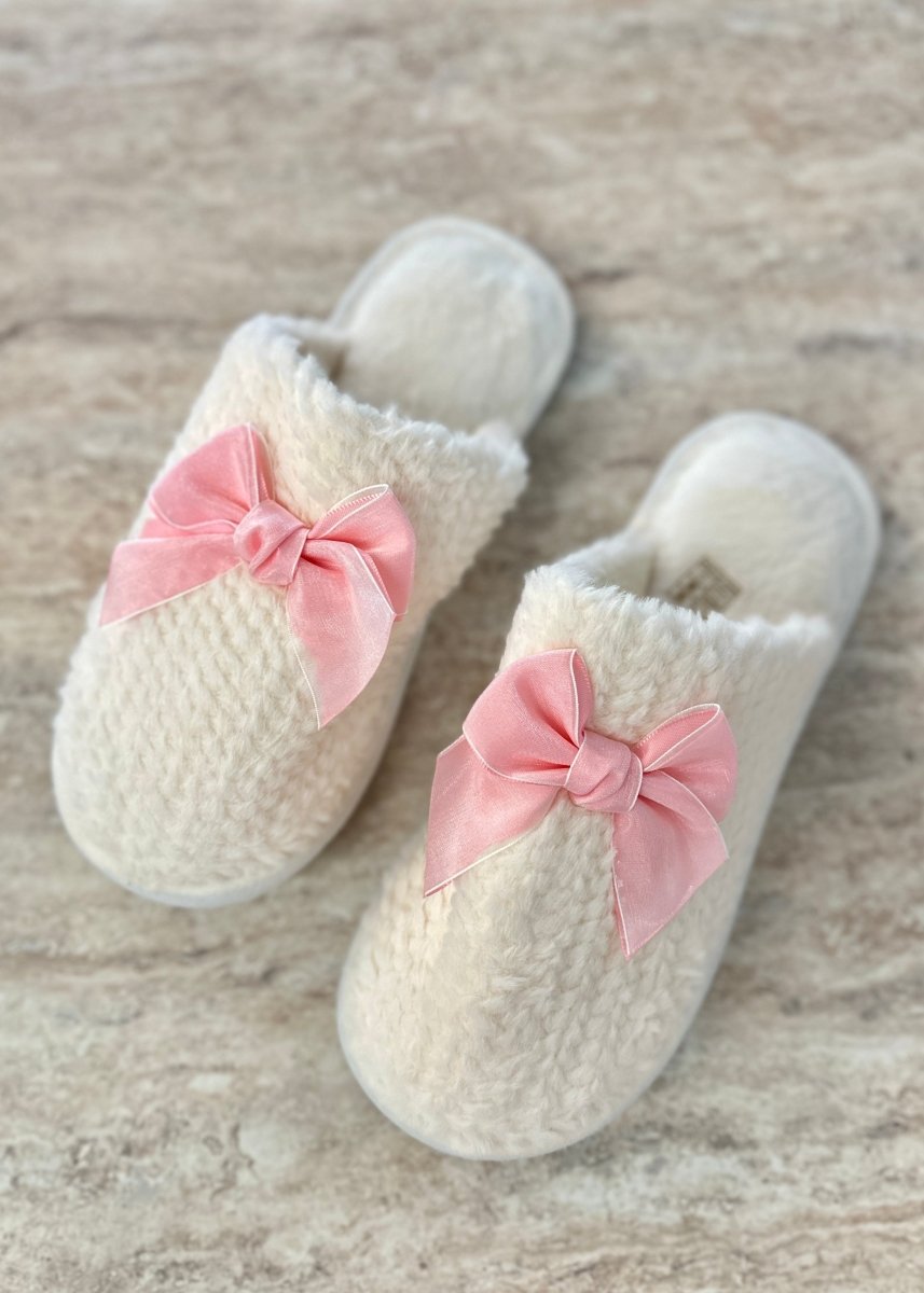 Bow Slippers - Slippers - Jimberly's Boutique - Olive Branch - Mississippi