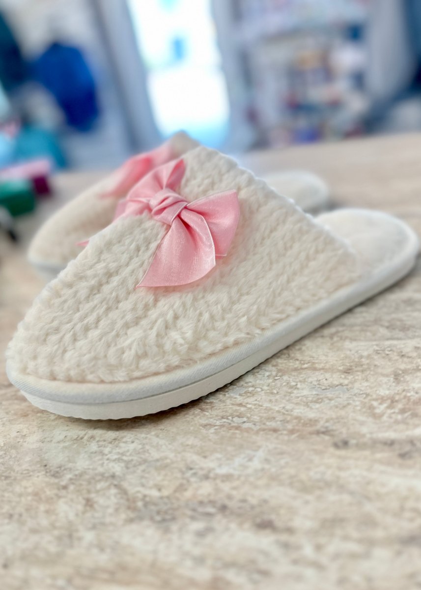 Bow Slippers - Slippers - Jimberly's Boutique - Olive Branch - Mississippi