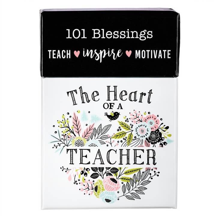 Box of Blessings Heart of A Teacher - prayer cards -Jimberly's Boutique-Olive Branch-Mississippi