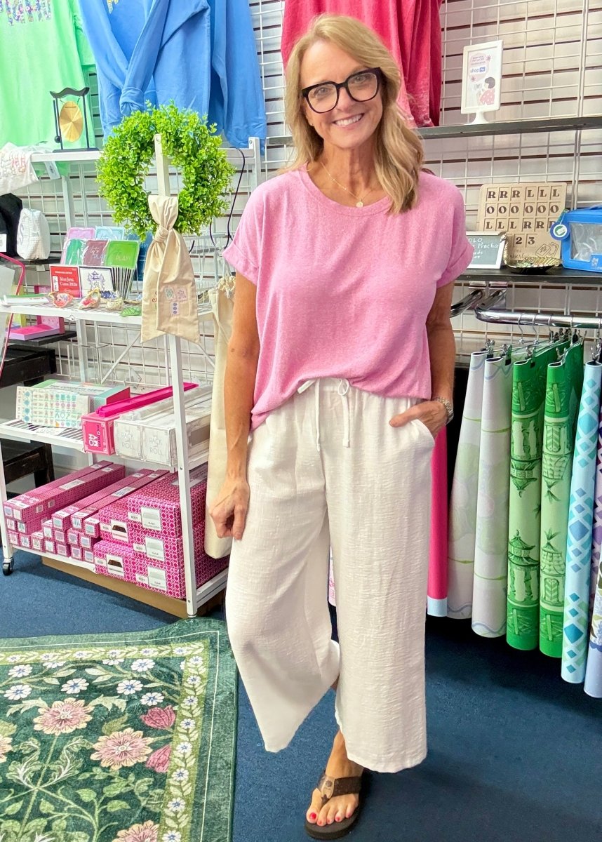 Carla Soft Melange Folded Sleeve Top - Candy Pink | Zenana - Casual Top -Jimberly's Boutique-Olive Branch-Mississippi