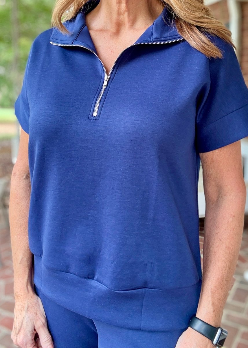 Catalina Lounge/Travel Set - Navy | Dear Scarlett - lounge set - Jimberly's Boutique - Olive Branch - Mississippi