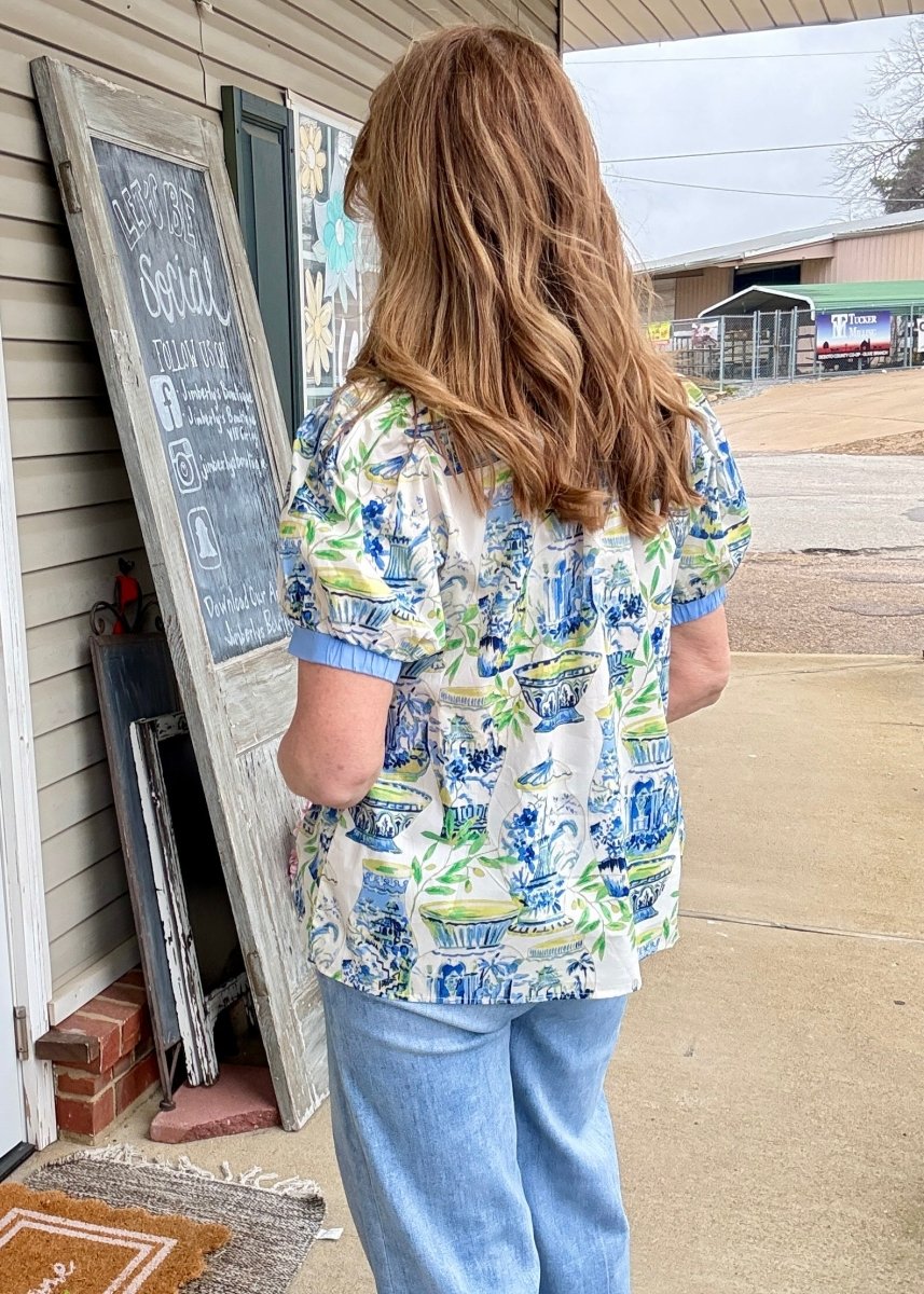 Celadon Garden Top | Umgee - Umgee Top - Jimberly's Boutique - Olive Branch - Mississippi