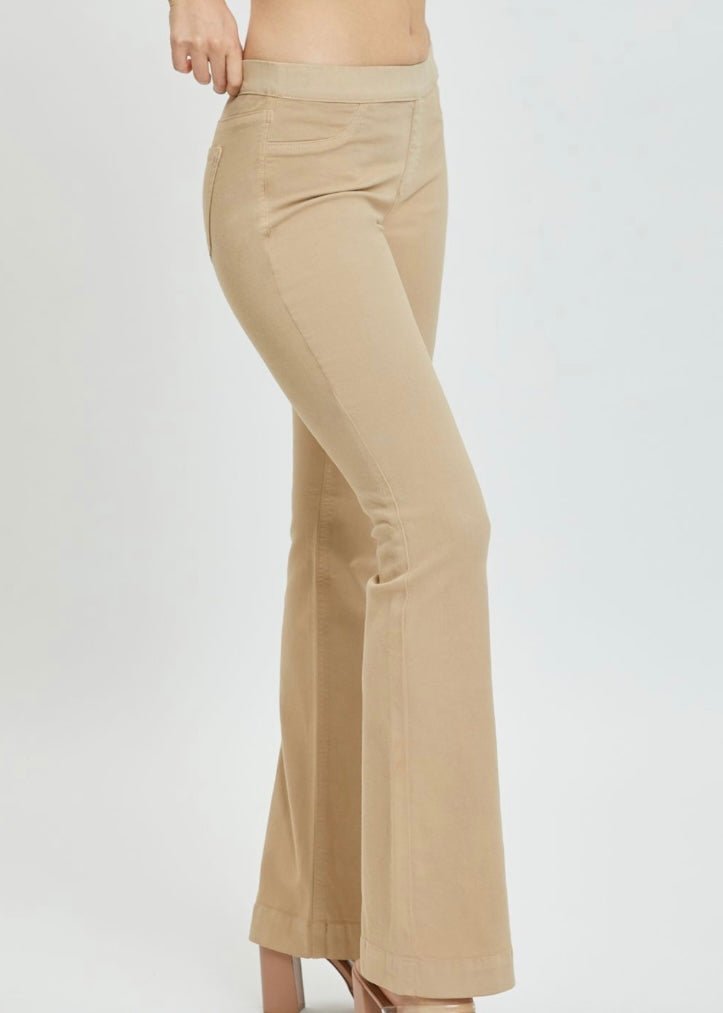 Cello Pull On Flare Jeans - Chai Tea - jeans - Jimberly's Boutique - Olive Branch - Mississippi