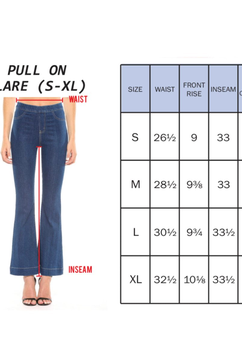 Cello Pull On Flare Jeans - Chai Tea - jeans - Jimberly's Boutique - Olive Branch - Mississippi