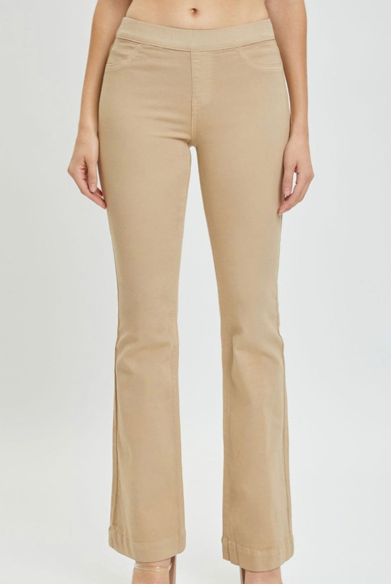 Cello Pull On Flare Jeans - Chai Tea - jeans - Jimberly's Boutique - Olive Branch - Mississippi