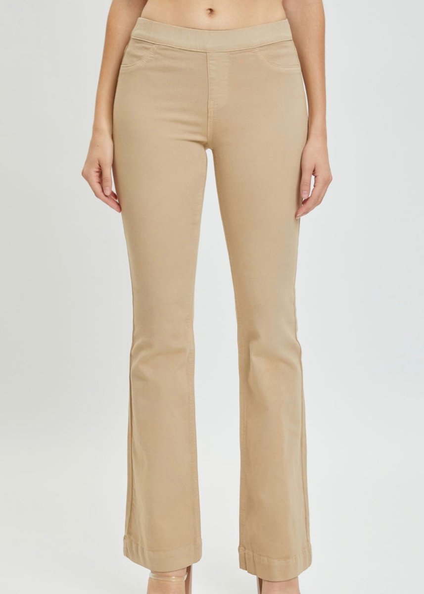 Cello Pull On Flare Jeans - Chai Tea - jeans - Jimberly's Boutique - Olive Branch - Mississippi