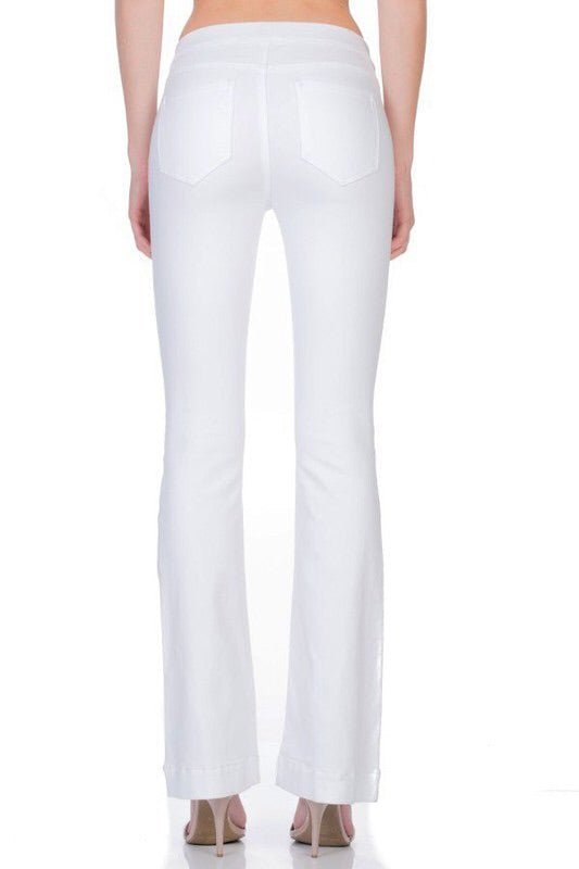 Cello White Flare Jeans/Jeggings - Short/30” Inseam - jeans - Jimberly's Boutique - Olive Branch - Mississippi