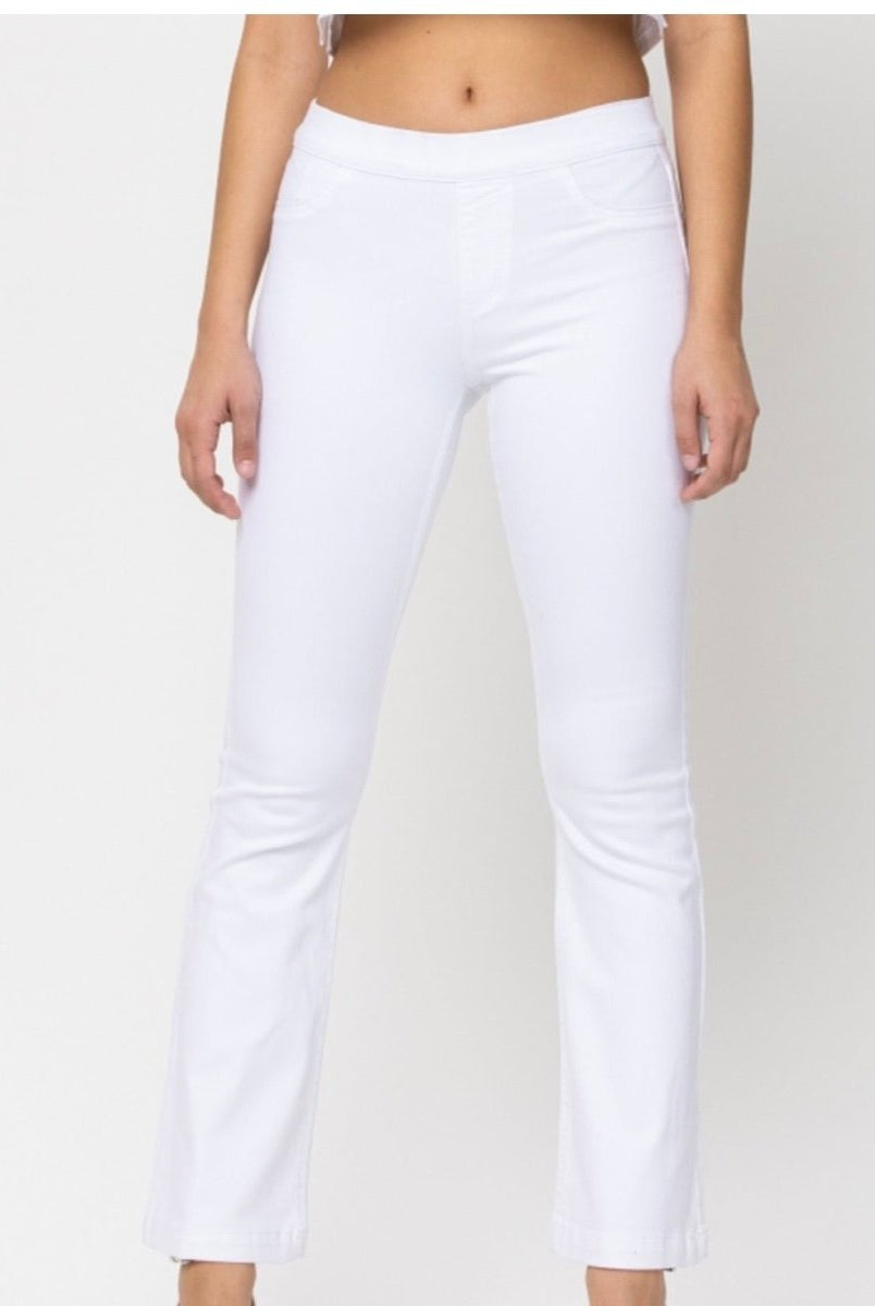 Cello White Flare Jeans/Jeggings - Short/30” Inseam - jeans - Jimberly's Boutique - Olive Branch - Mississippi