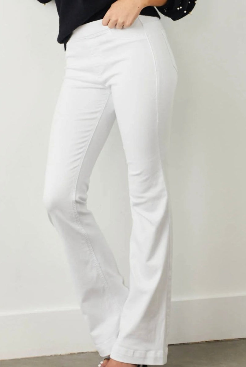 Cello White Flare Jeans/Jeggings - Tall/33” Inseam - jeans - Jimberly's Boutique - Olive Branch - Mississippi