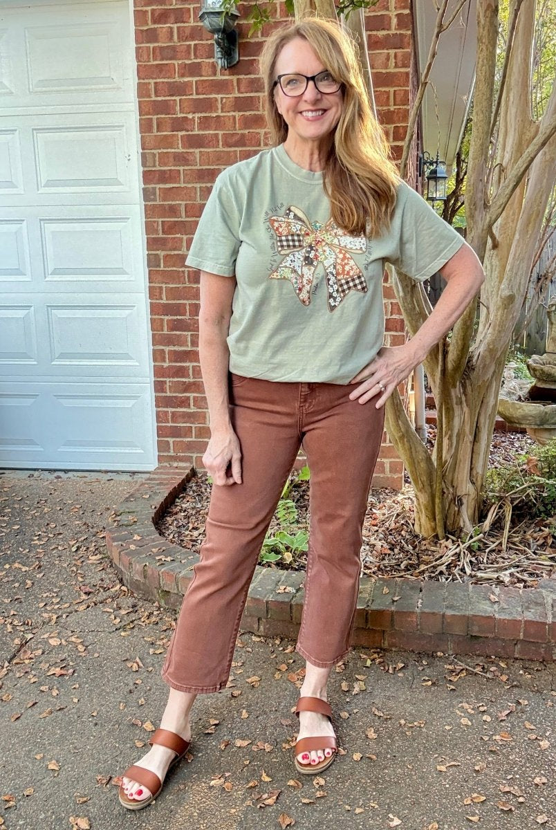 Chaffee Espresso Straight Crop Jeans| Risen - risen jeans - Jimberly's Boutique - Olive Branch - Mississippi