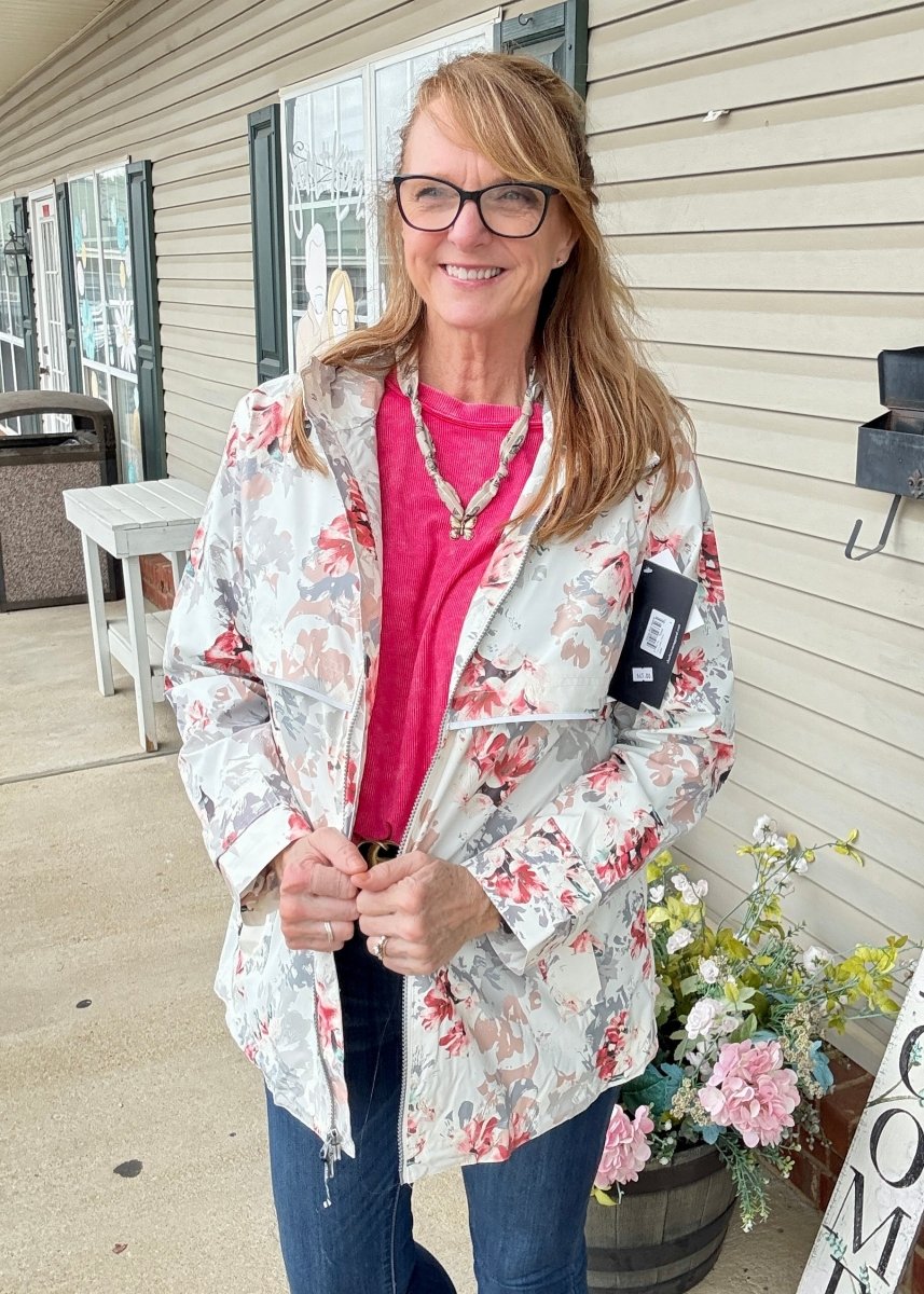 Charles River New Englander Rain Jacket _ Floral - Rain Jacket - Jimberly's Boutique - Olive Branch - Mississippi