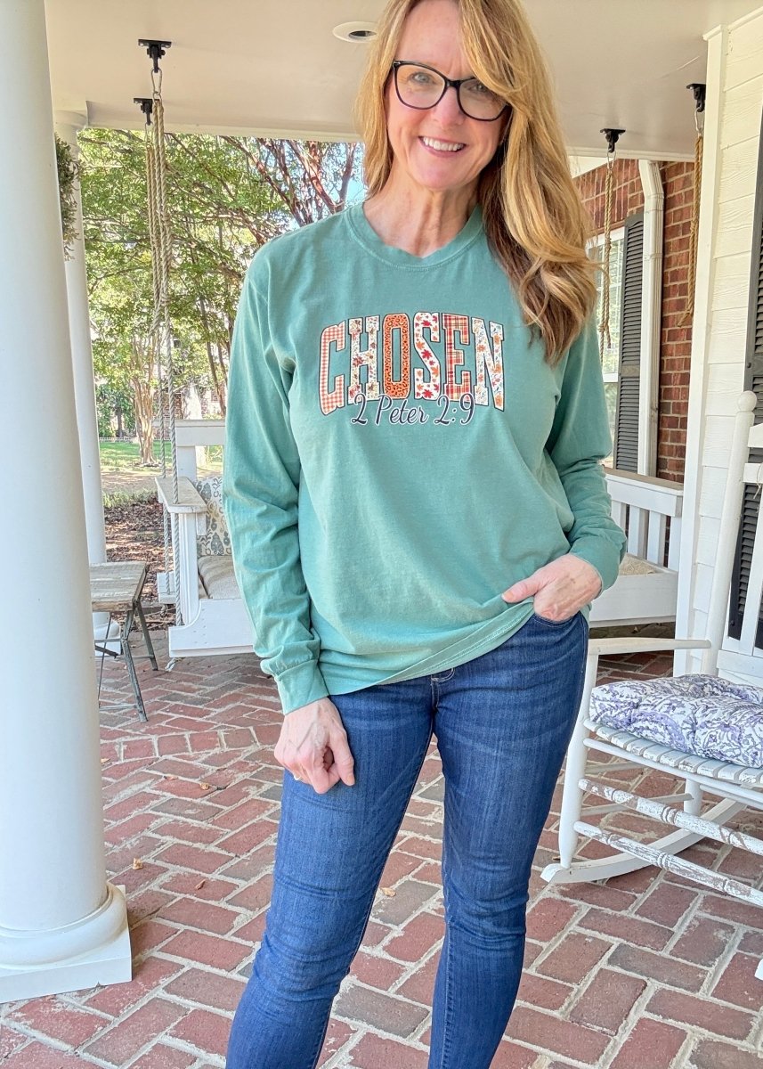 Chosen Comfort Colors Long Sleeve - Long Sleeve Comfort Colors - Jimberly's Boutique - Olive Branch - Mississippi