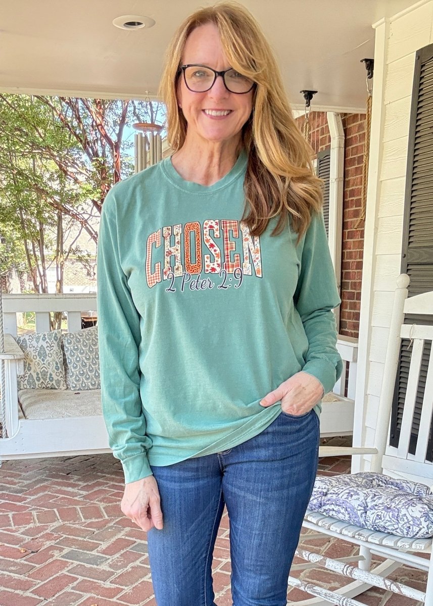 Chosen Comfort Colors Long Sleeve - Long Sleeve Comfort Colors - Jimberly's Boutique - Olive Branch - Mississippi