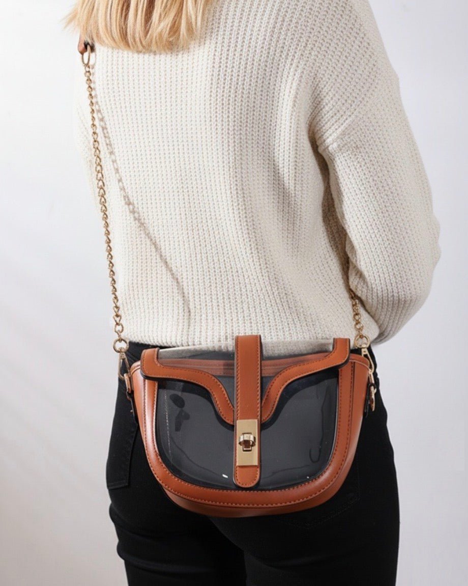 Clear Saddle Bag - Clear bag -Jimberly's Boutique-Olive Branch-Mississippi