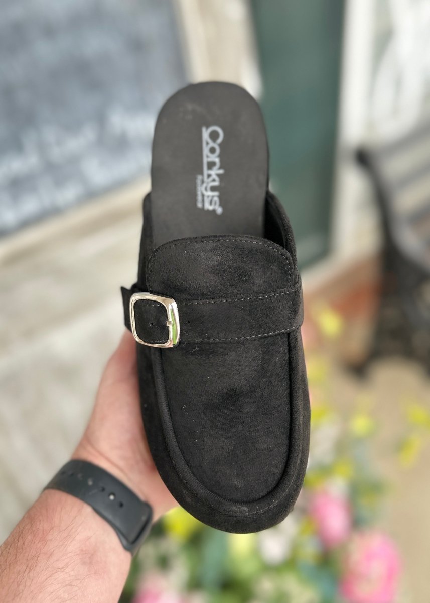 Corkys | Just Precious | Clogs | Black Suede - Corky Hey Girl Clogs - Jimberly's Boutique - Olive Branch - Mississippi