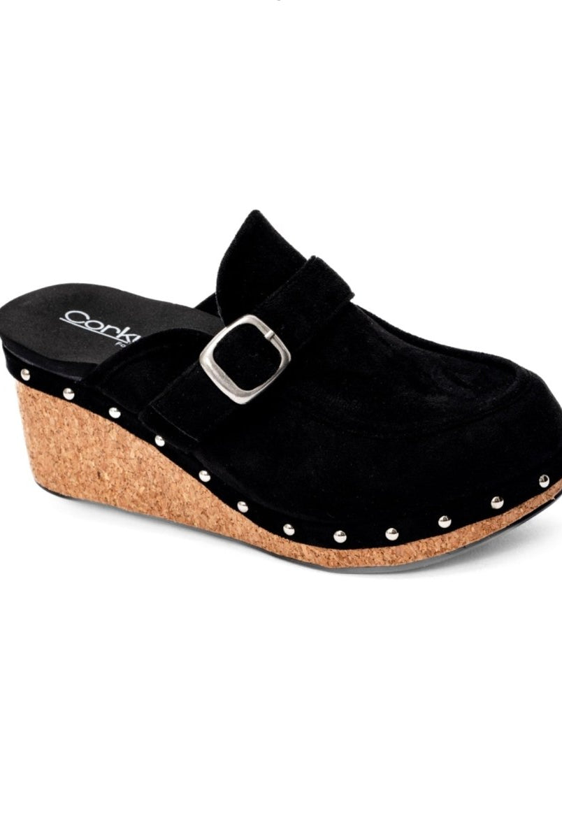Corkys | Just Precious | Clogs | Black Suede - Corky Hey Girl Clogs - Jimberly's Boutique - Olive Branch - Mississippi