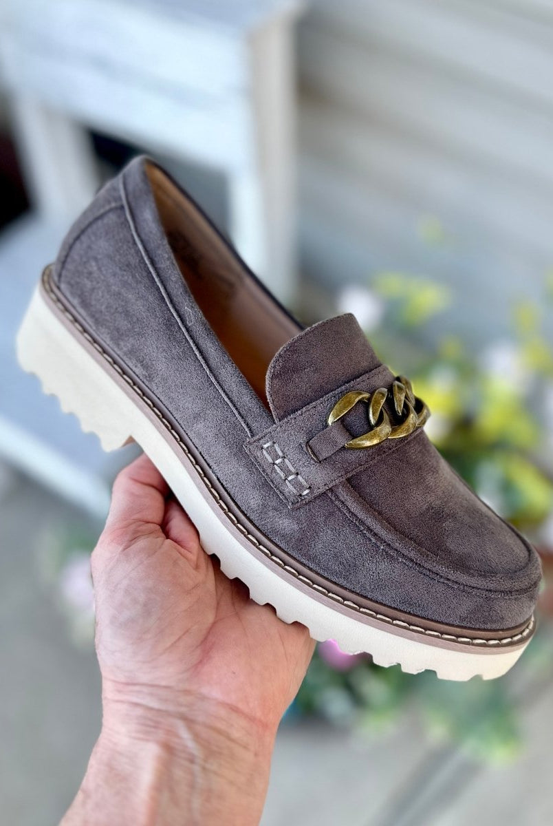 Corkys | Literally | Loafers | Light Grey Suede - Corky Hey Girl Loafers - Jimberly's Boutique - Olive Branch - Mississippi