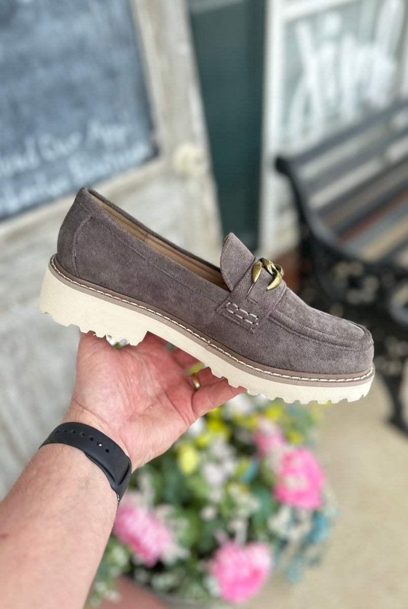 Corkys | Literally | Loafers | Light Grey Suede - Corky Hey Girl Loafers - Jimberly's Boutique - Olive Branch - Mississippi