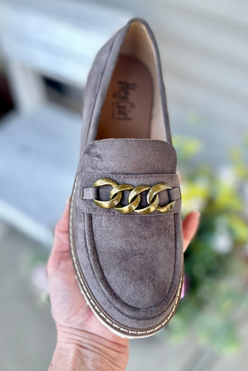 Corkys | Literally | Loafers | Light Grey Suede - Corky Hey Girl Loafers - Jimberly's Boutique - Olive Branch - Mississippi