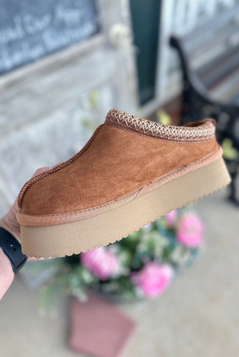 Corkys | Pillow Talk | Tobacco Faux Suede Slip On - Corkys Boots - Jimberly's Boutique - Olive Branch - Mississippi