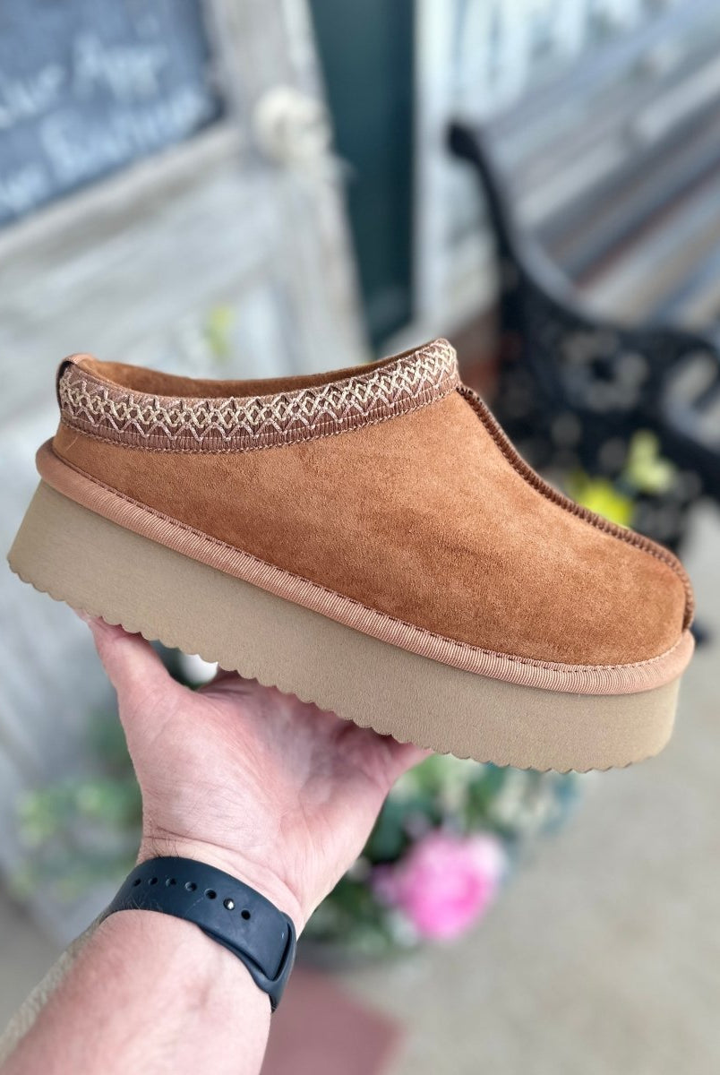 Corkys | Pillow Talk | Tobacco Faux Suede Slip On - Corkys Boots - Jimberly's Boutique - Olive Branch - Mississippi