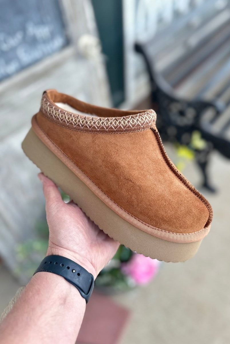 Corkys | Pillow Talk | Tobacco Faux Suede Slip On - Corkys Boots - Jimberly's Boutique - Olive Branch - Mississippi