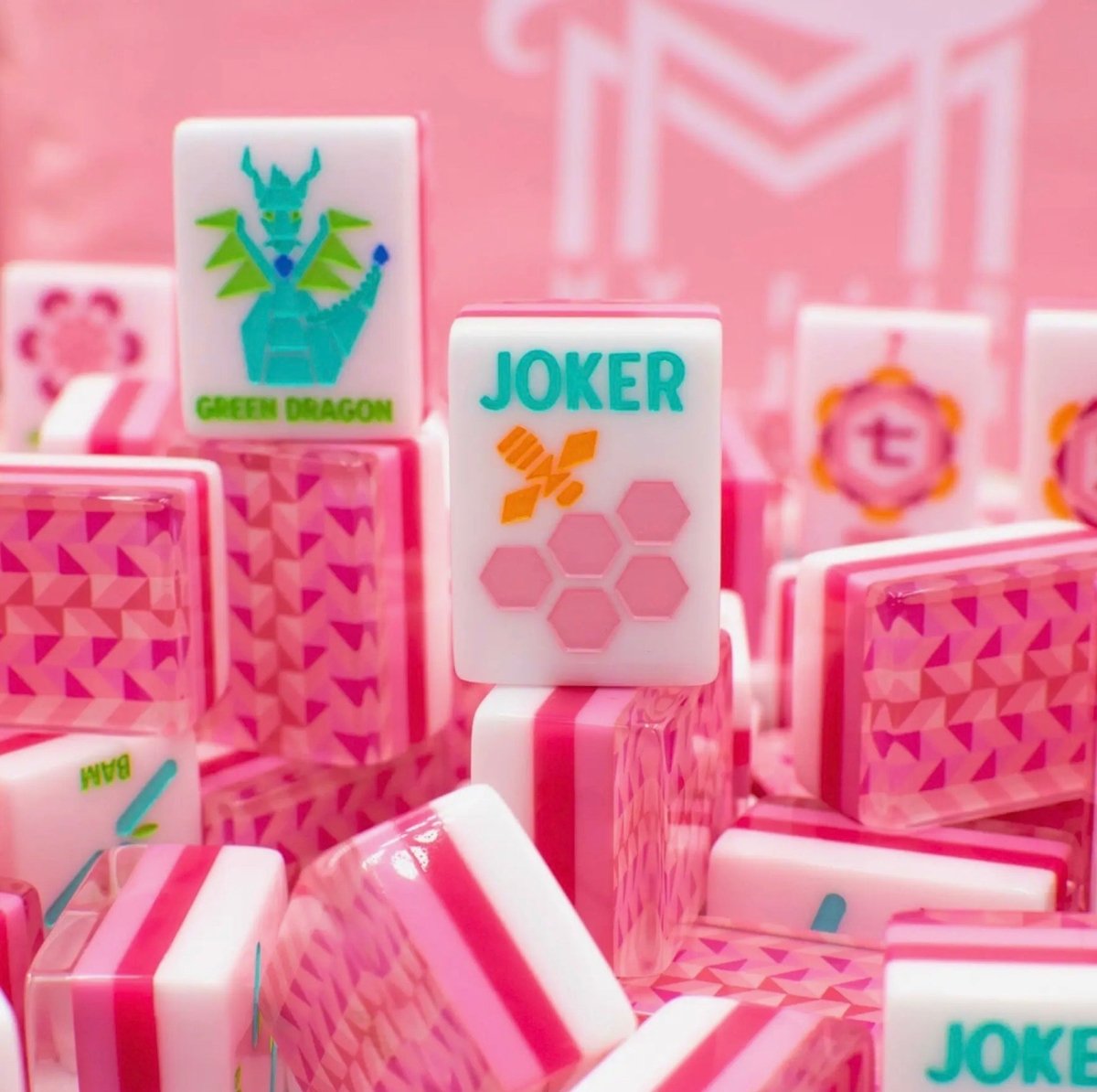 Crystal Prism Pink Mahjong Tiles | My Fair Mahjong - Mahjong Tiles -Jimberly's Boutique-Olive Branch-Mississippi