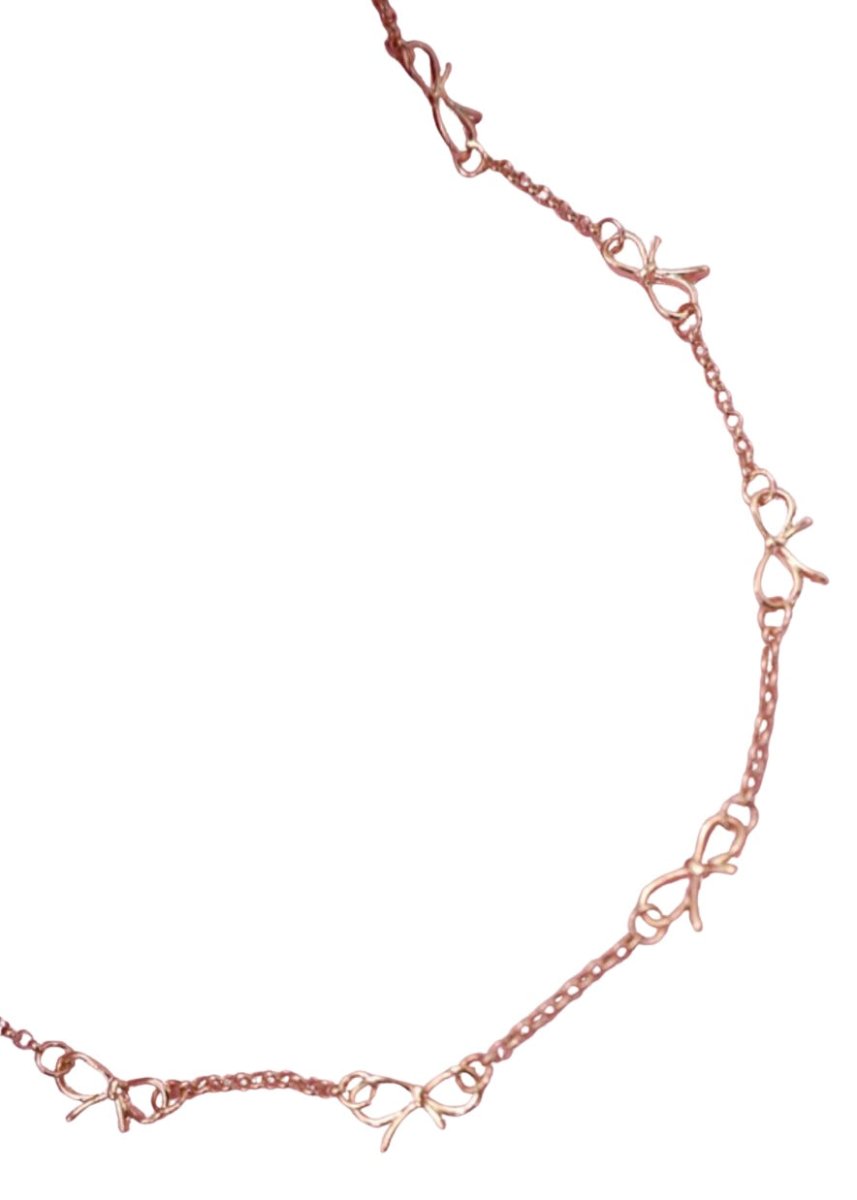 Cutout Bow Station Necklace - Necklace - Jimberly's Boutique - Olive Branch - Mississippi