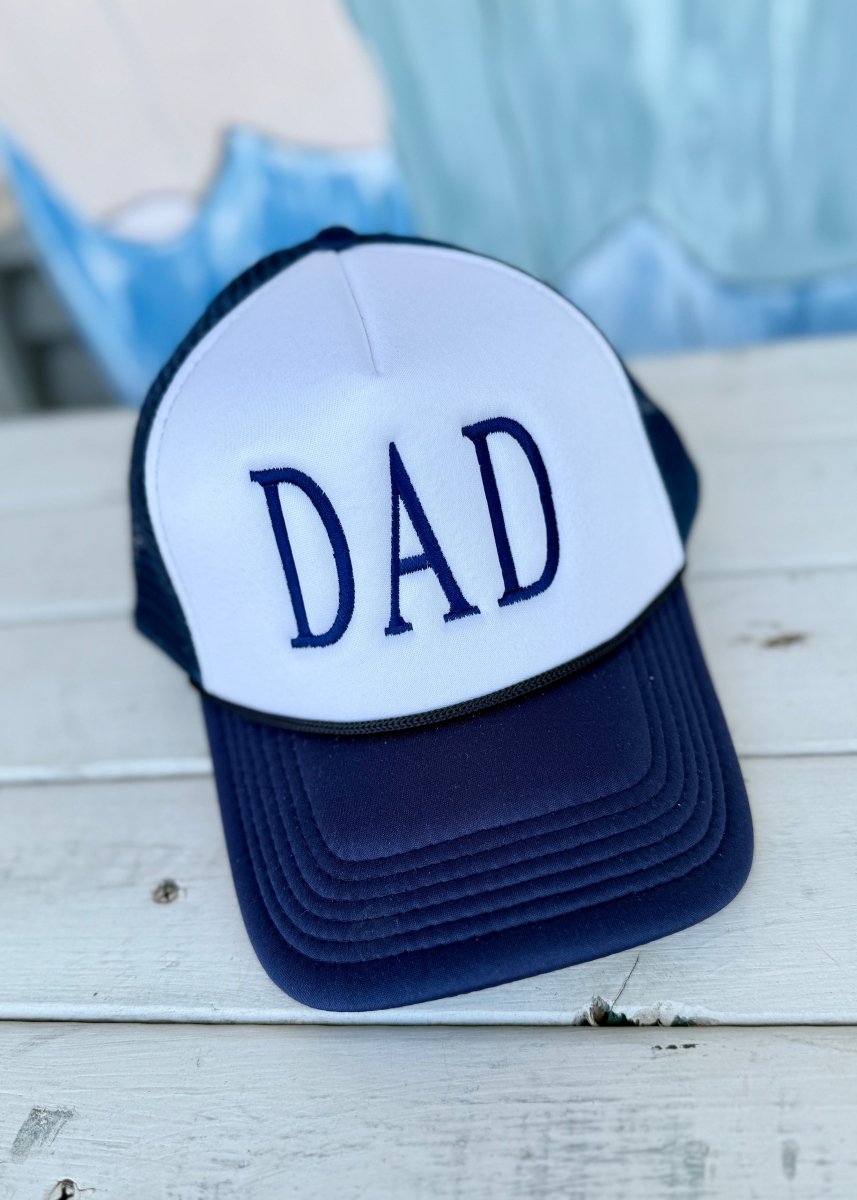 DAD Trucker Cap/Hat - Navy/White - Jimberly's Boutique - Olive Branch - Mississippi
