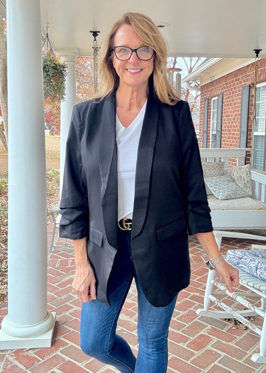 Dare Me Blazer - Black (Plus) - Blazer - Jimberly's Boutique - Olive Branch - Mississippi
