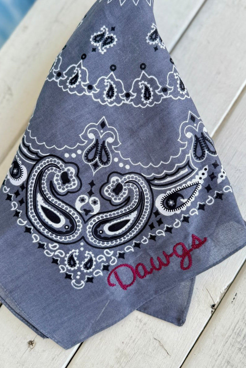 Dawgs Embroidered Bandana - accessories - Jimberly's Boutique - Olive Branch - Mississippi
