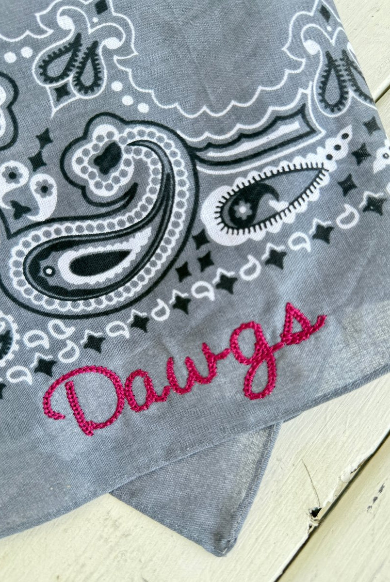 Dawgs Embroidered Bandana - accessories - Jimberly's Boutique - Olive Branch - Mississippi