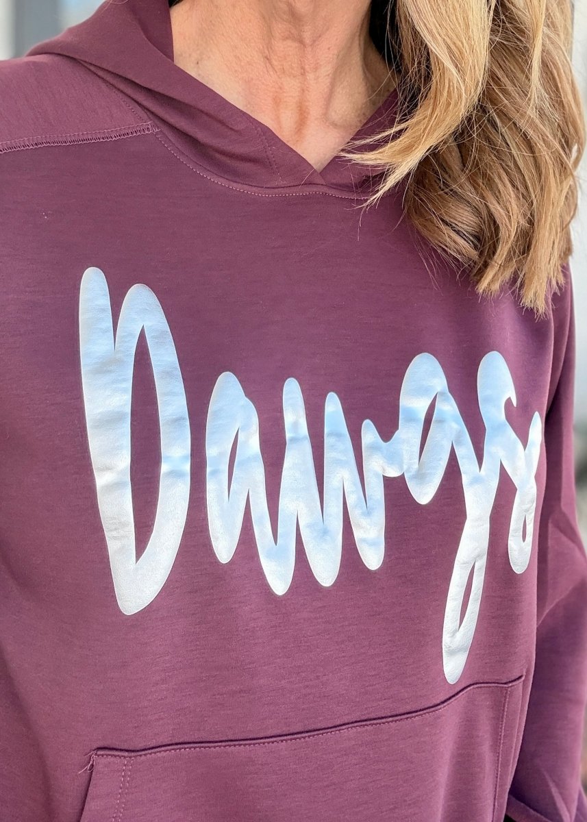 Dawgs Puff Hoodie | Dear Scarlett - Puff Vinyl Hoodie - Jimberly's Boutique - Olive Branch - Mississippi